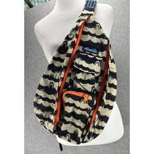 Shark Bait Nautical KAVU Crossbody Coastal Hiking Adventure Granola Beach Cotton
